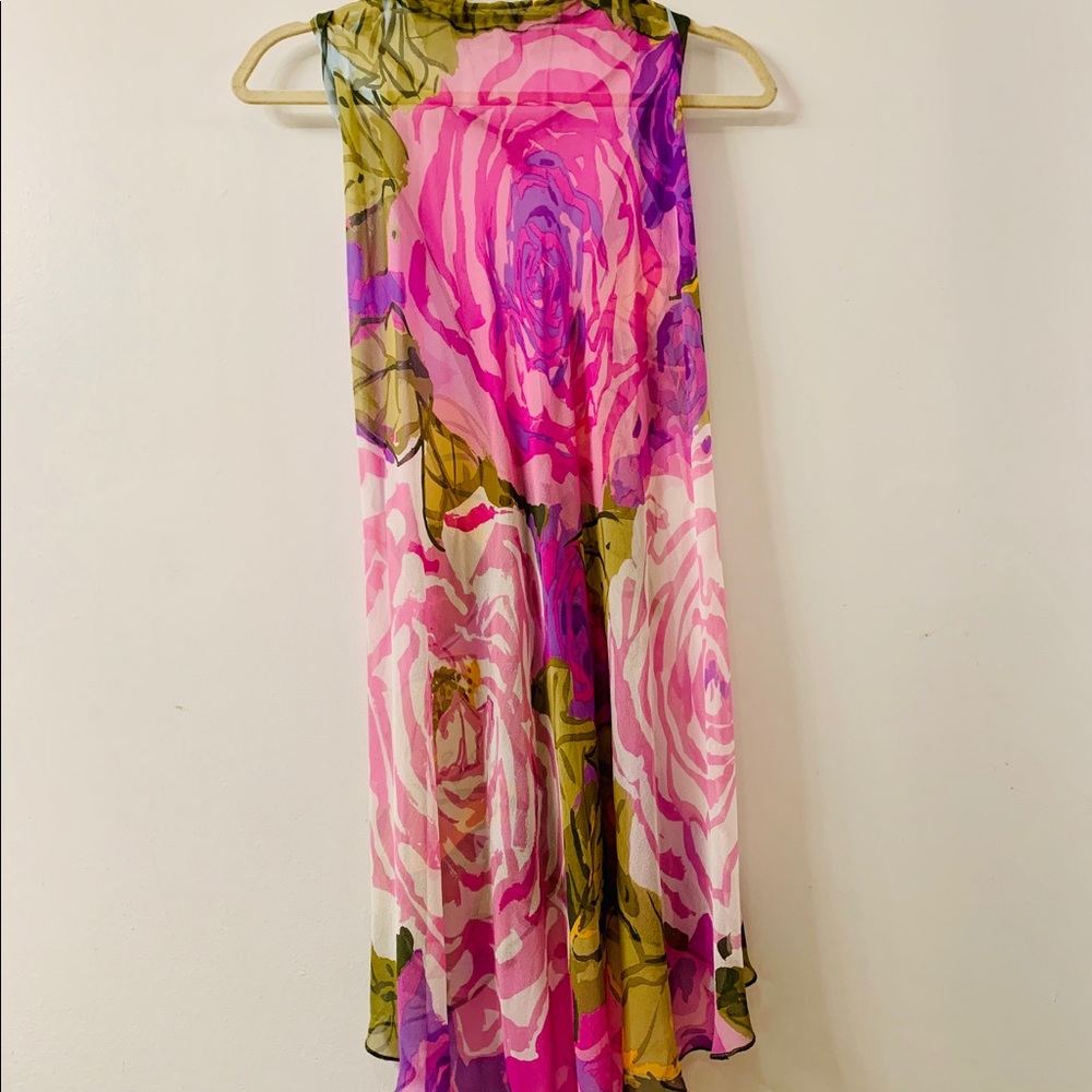 100%silk Styled in Como halter dress